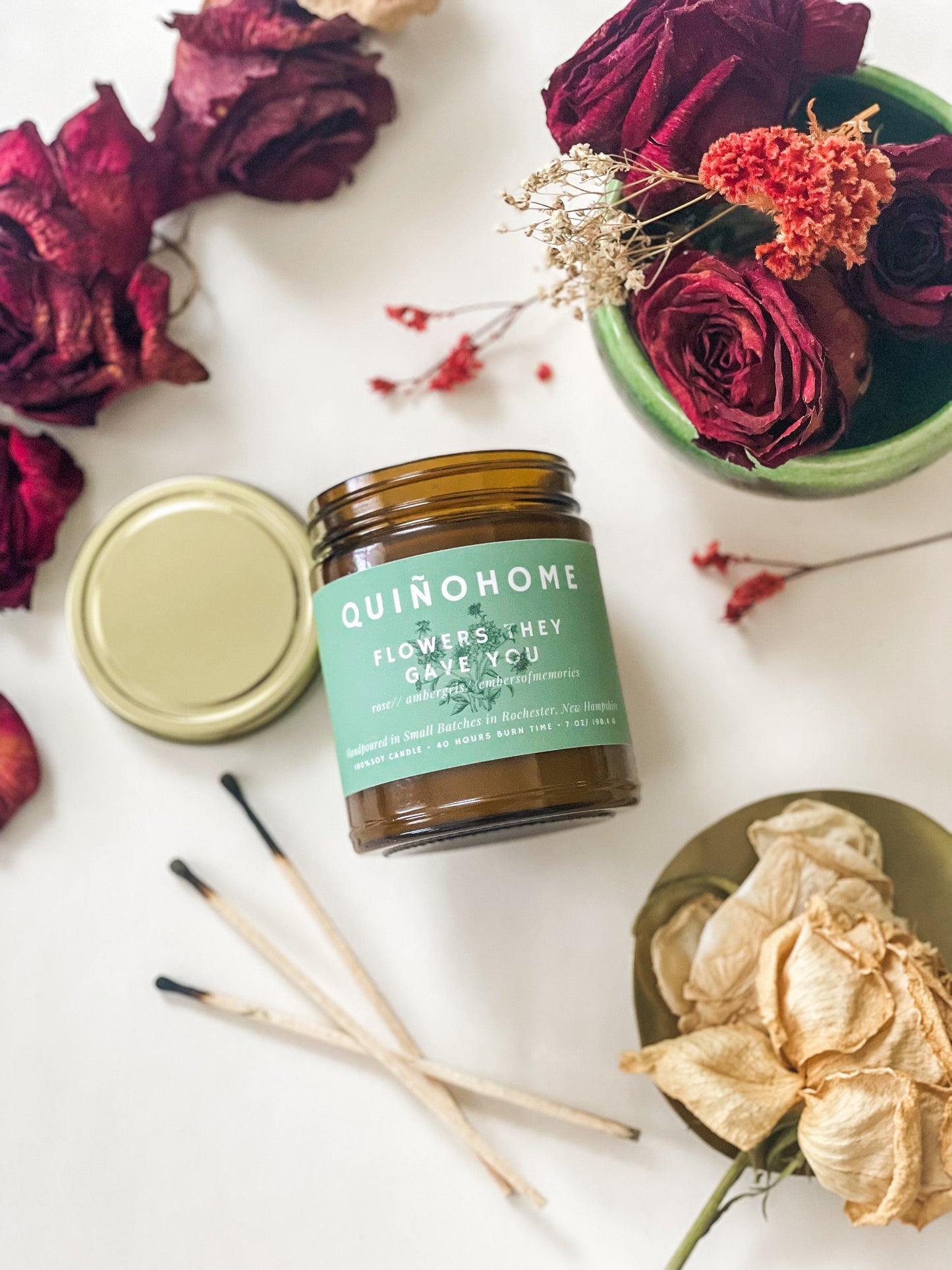 The Flowers They Gave you 7oz Soy Candle Jar