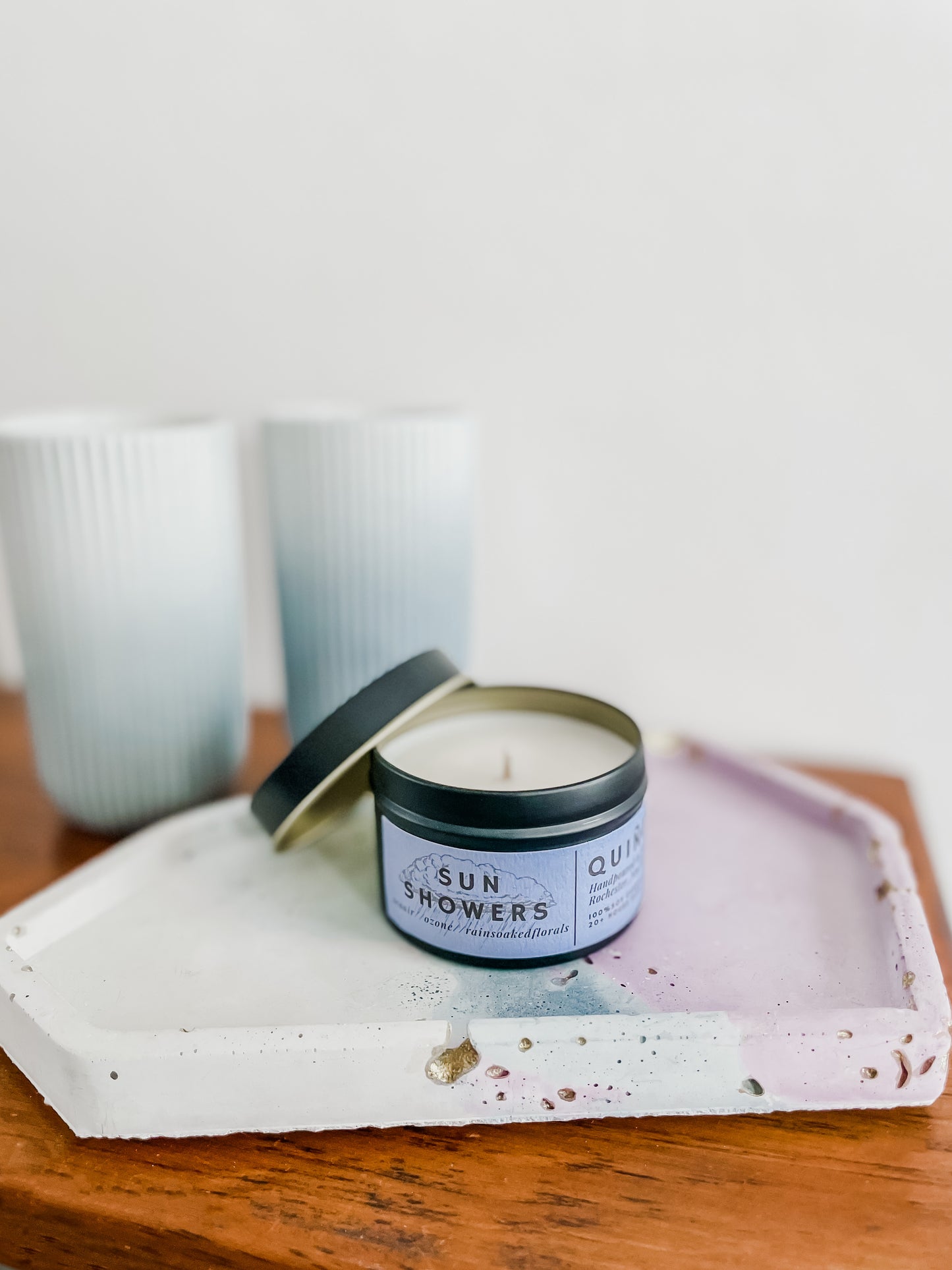 Sun Showers 3 oz Soy Candle Tin