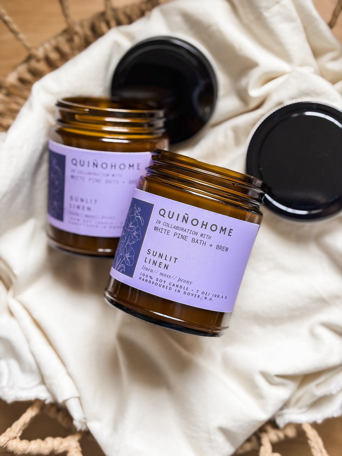 Sunlit Linen 7oz Soy Candle Jar