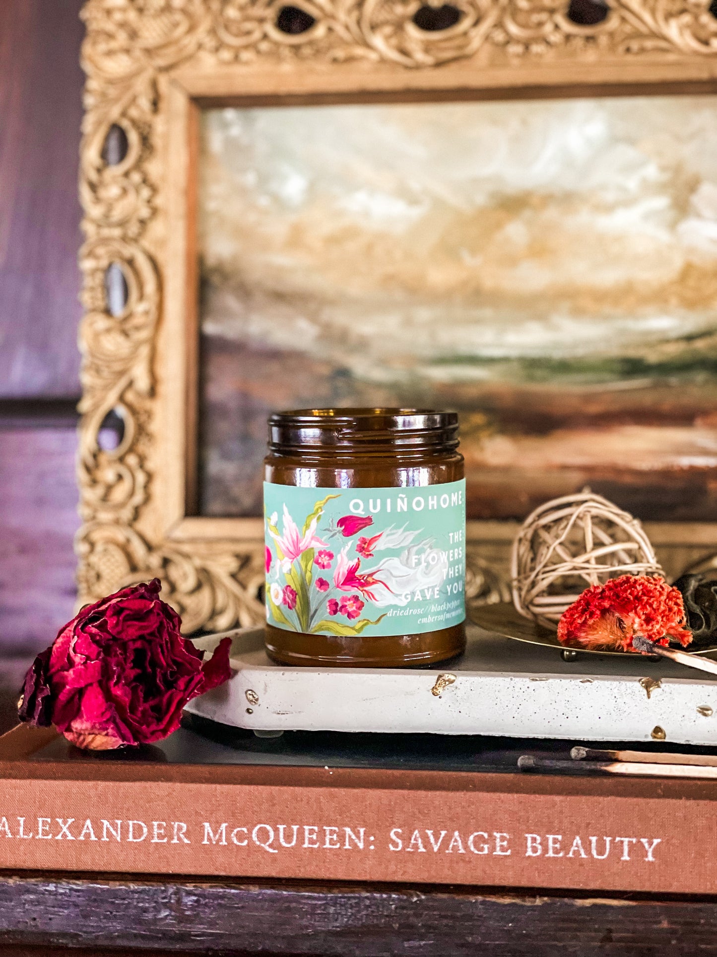 The Flowers They Gave you 7oz Soy Candle Jar